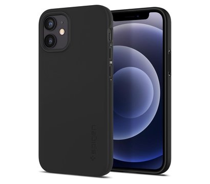 Зображення 2 Чохол Spigen для iPhone 12 mini Case Thin Fit, Black - ACS01739