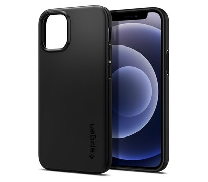 Зображення 3 Чохол Spigen для iPhone 12 mini Case Thin Fit, Black - ACS01739