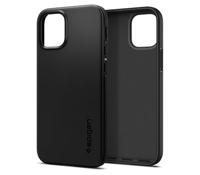 Зображення 4 Чохол Spigen для iPhone 12 mini Case Thin Fit, Black - ACS01739