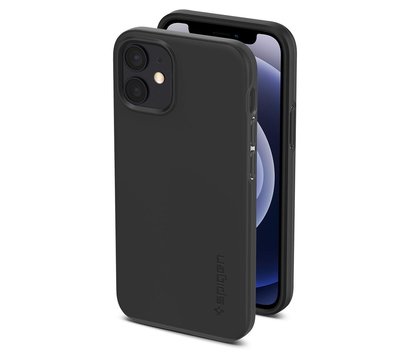 Зображення 8 Чохол Spigen для iPhone 12 mini Case Thin Fit, Black - ACS01739