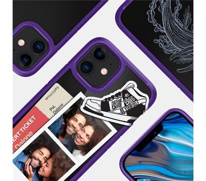 Зображення 8 Чохол Spigen для iPhone 12 mini Crystal Hybrid, Hydrangea Purple - ACS01544