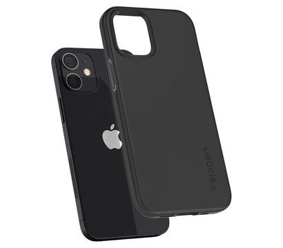 Зображення 9 Чохол Spigen для iPhone 12 mini Case Thin Fit, Black - ACS01739