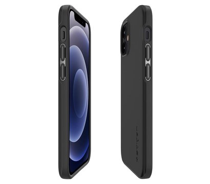 Зображення 10 Чохол Spigen для iPhone 12 mini Case Thin Fit, Black - ACS01739