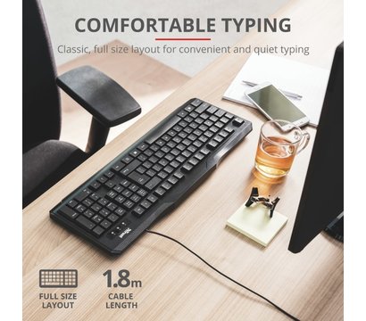 Изображение 11 Клавиатура Trust ClassicLine USB Black — 20626