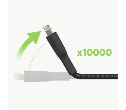 Зображення 3 Кабель Belkin USB-A - Lightning, 1.0 м, Black — CAA002BT1MBK