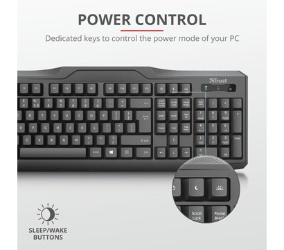 Изображение 7 Клавиатура Trust ClassicLine USB Black — 20626