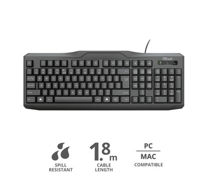 Изображение 9 Клавиатура Trust ClassicLine USB Black — 20626