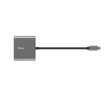 Изображение 3 USB Hub (хаб) Trust Dalyx 3-in-1 Multiport USB-C Adapter Aluminium — 23772