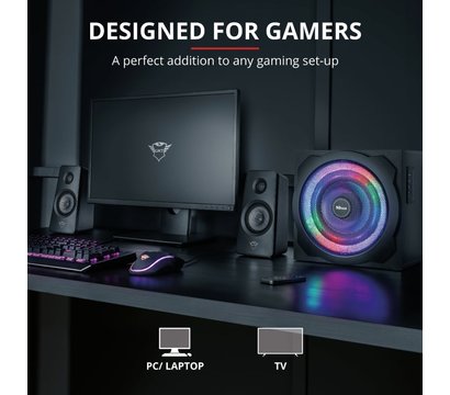 Изображение 12 Акустическая система 2.1 Trust 2.1 GXT 629 Tytan RGB Black — 22944