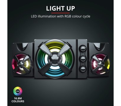 Зображення 14 Акустична система 2.1 Trust 2.1 Ziva RGB Black — 23644