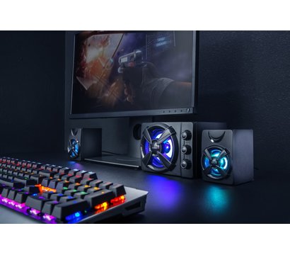 Зображення 2 Акустична система 2.1 Trust 2.1 Ziva RGB Black — 23644