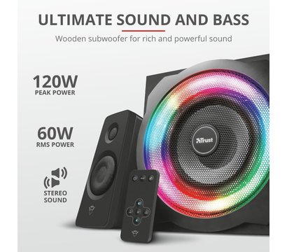 Изображение 9 Акустическая система 2.1 Trust 2.1 GXT 629 Tytan RGB Black — 22944