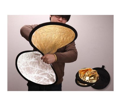 Зображення 2 Обладнання для фотостудій Visico RD-020 2 в 1 gold/silver (110см)