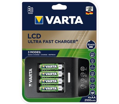 Зображення 3 Зарядка  Varta LCD Ultra Fast Plus Charger + 4xAA 2100 mAh - 57685101441 універсальна