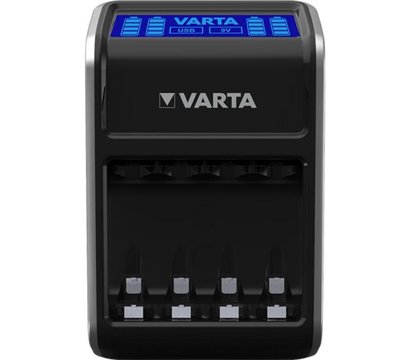 Изображение 4 Зарядка  Varta LCD Plug Charger+4xAA 2100 mAh - 57687101441 универсальная