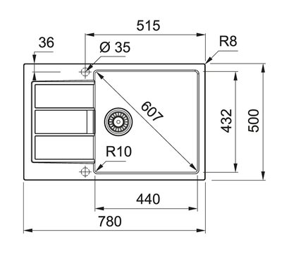 Зображення 2 Кухонна мийка Franke Sirius 2.0 S2D 611-78 XL. 143.0621.335