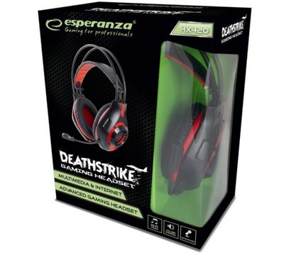 Зображення 4 Навушники Esperanza EGH420R Black/Red