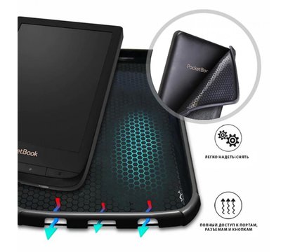Зображення 5 Чохол AirOn Premium для PocketBook 606/628/633 Black - 4821784622173