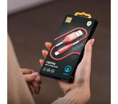 Зображення 2 Кабель Luxe Cube Armored USB-Lightning, 1м, Red - 8886668686099