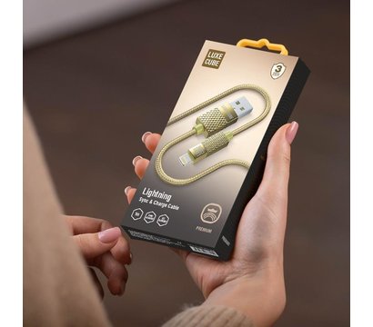 Зображення 2 Кабель Luxe Cube Premium USB-Lightning, 1м, Gold - 8886668686150