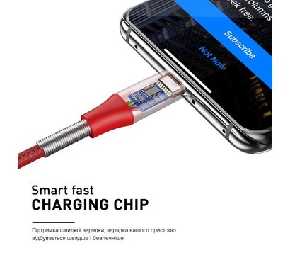 Зображення 3 Кабель Luxe Cube Armored USB-Lightning, 1м, Red - 8886668686099
