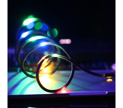 Зображення 4 Кабель Remax EL Sound-Activated 2.1A RC-133i, 1m black - 6954851297567