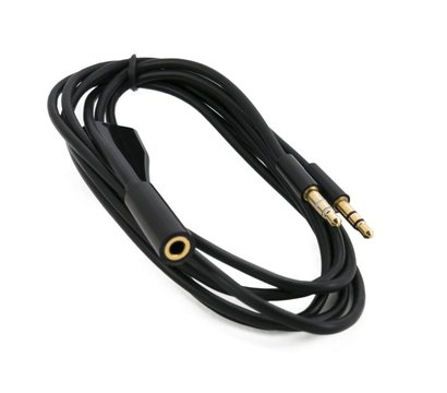 Изображение 5 Аудио кабель Extradigital 3.5 мм (M) - 3.5 мм (F), 1.5 м, Black - KBA1646