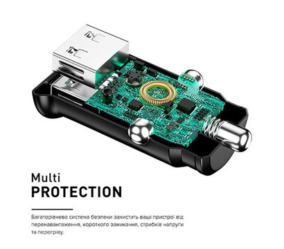 Зображення 3 Зарядний пристрій Luxe Cube 2USB 12W Black — 8886998698496