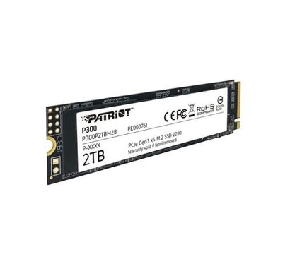 Зображення 4 SSD диск Patriot P300 2TB M.2 2280 PCIe 3.0 x4 TLC — P300P2TBM28, Ємність накопичувача: 2 ТБ