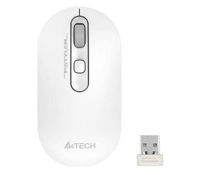 Зображення 2 Миша A4Tech FG20 USB White