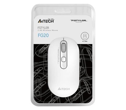 Зображення 5 Миша A4Tech FG20 USB White