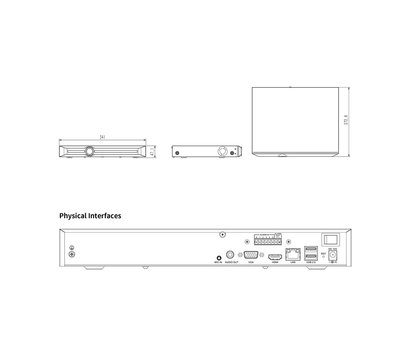 Изображение 2 IP видеорегистратор Tiandy TC-R3210 I/B/K до 8Мп (3840x2160)