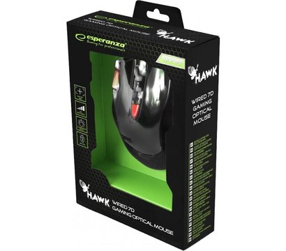 Зображення 4 Миша Esperanza MX401 Hawk USB Black/Green — EGM401KR
