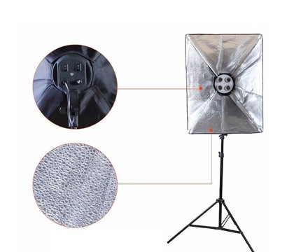 Зображення 2 Студійне освітлення Visico FL-306 (50x70см) Double Kit