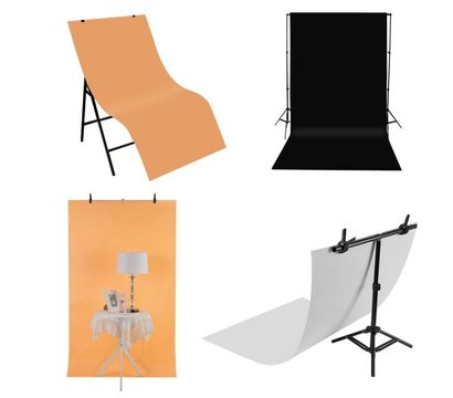 Изображение 3 Фон для фото Visico PVC-7013 white 70x130см