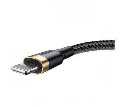Изображение 2 Кабель Baseus Cafule Cable USB For Lightning 2.4A 1m Gold+Black - CALKLF-BV1