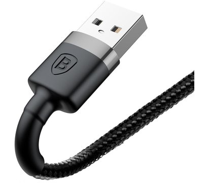 Зображення 3 Кабель Baseus Cafule Cable USB For Lightning 1.5A 2m Gray+Black - CALKLF-CG1