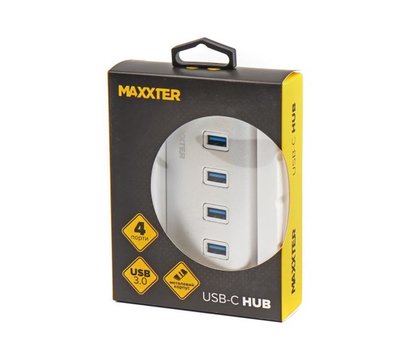 Зображення 4 USB Hub (хаб) Maxxter HU3С-4P-01