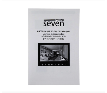 Зображення 3 Відеодомофон Seven DP-7571FHD Black, Колір корпусу: чорний