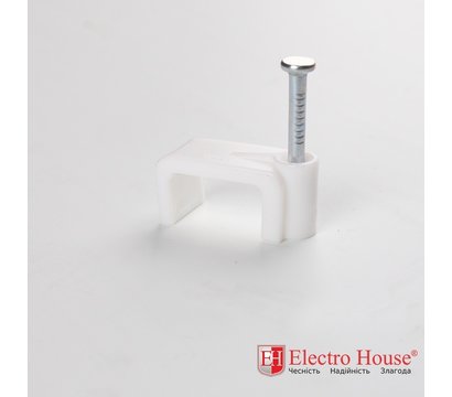 Изображение 2 Скоба монтажная ElectroHouse EH-WKF-01 плоская, 4мм.