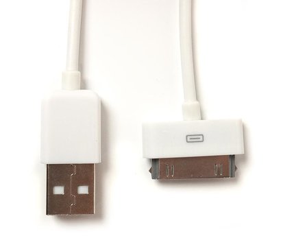 Зображення 2 Кабель PowerPlant USB-Apple 30pin, 1м White - DV00DV4045