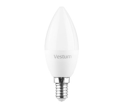 Зображення 2 Світлодіодна LED лампочка Vestum 1-VS-1311 C37 8W 4100K E14