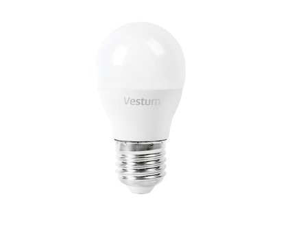 Зображення 2 Світлодіодна лампочка Vestum 1-VS-1202 G45 6W 3000K E27 з цоколем E27
