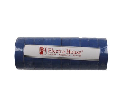 Изображение 2 Изолента ElectroHouse EH-AHT-1801 0,15мм.х18мм. 5м, blue