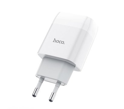 Зображення 5 Зарядний пристрій Hoco C73A Glorious (2USB, 2.4А) White – 6931474713056 + кабель Lightning