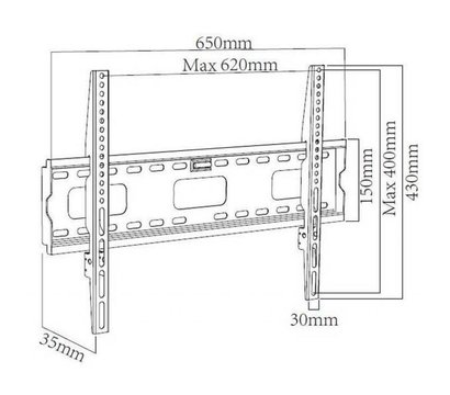 Зображення 2 Настінне кріплення X-Digital Steel SF405 Black до 50 кг