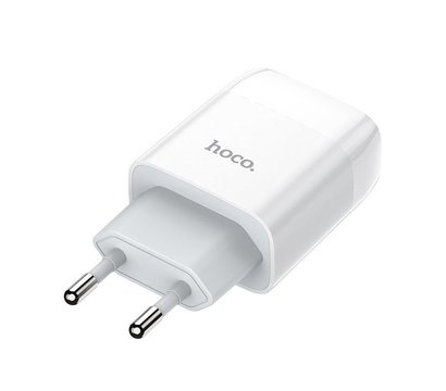 Зображення 2 Зарядний пристрій Hoco C72A Glorious (1USB, 2.1А) White – 6931474712899