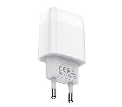 Зображення 3 Зарядний пристрій Hoco C72A Glorious (1USB, 2.1А) White – 6931474712899