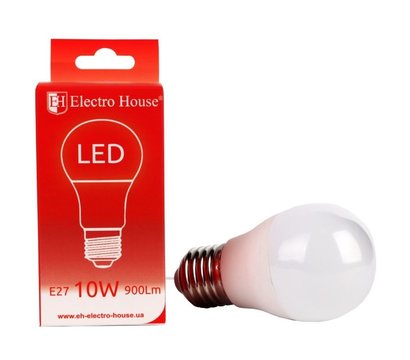 Изображение 2 LED лампа ElectroHouse EH-LMP-12403 G45 10W 4100K E27 на