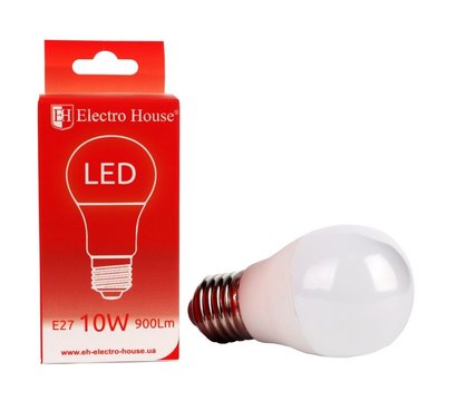 Изображение 3 LED лампа ElectroHouse EH-LMP-12403 G45 10W 4100K E27 на